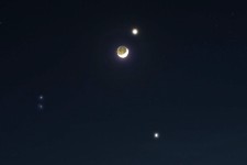 Venus, Mond und Jupiter im Mrz 2012